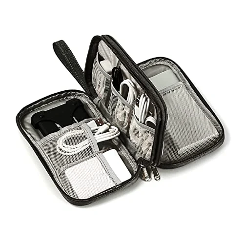 Electronic bag organizer cable bag universal travel cable, electronics accessories cell phone charging cable, cord, zipper