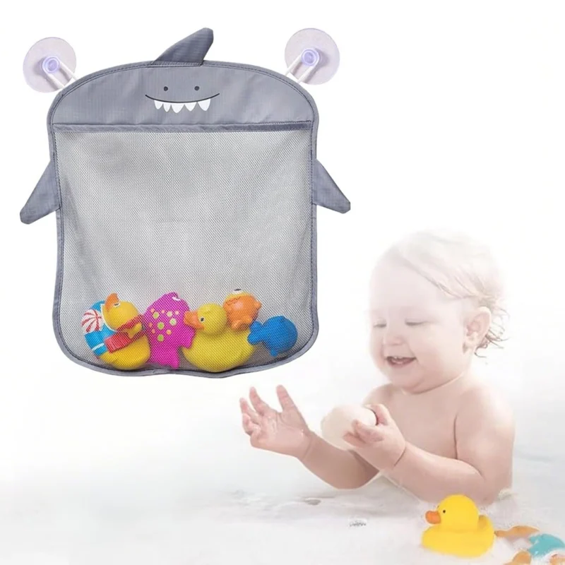 Bathtub Toy Storage with 2 Self-adhesive Hooks