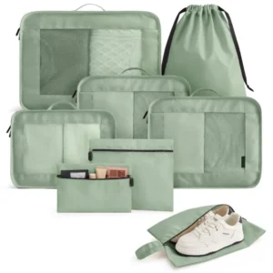 Suitcase Organiser 8-Piece Packing Cubes with Carry Handle